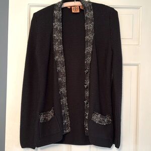 Tory Burch Cardigan Sweater with buttons and pocket size Small
